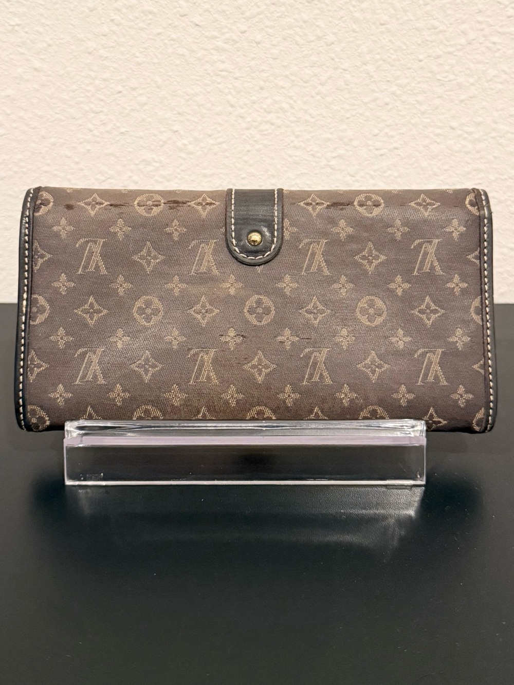 🤎 Louis Vuitton Monogram Idylle Sarah Canvas Clutch Long Wallet with Chain - Picture 3 of 16
